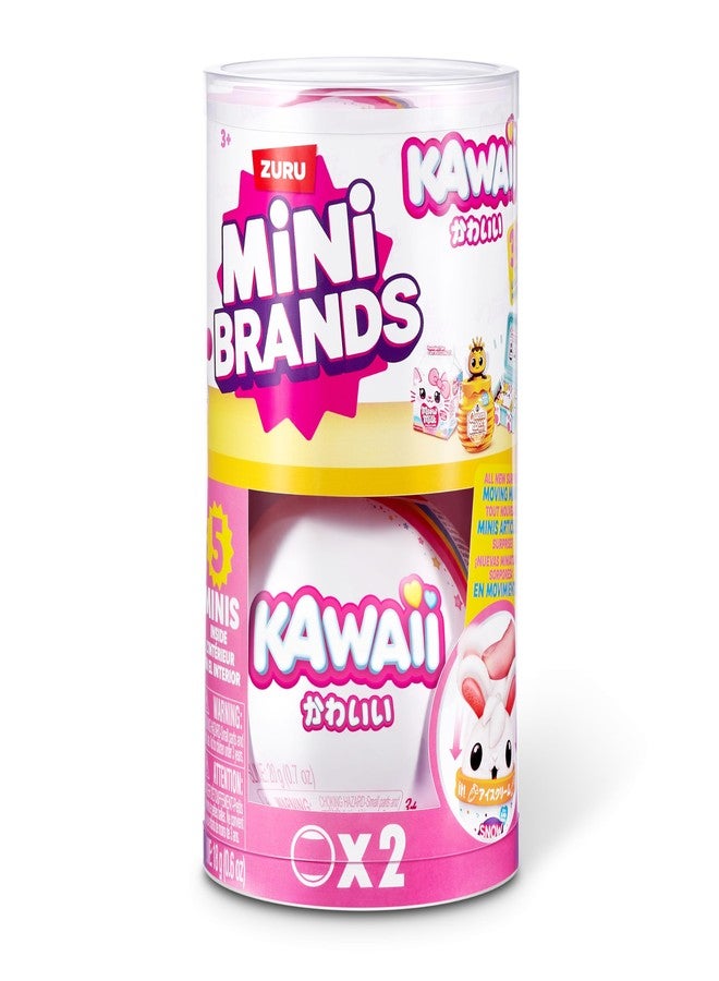 Mini Brands Kawaii Capsule by ZURU, Surprise Kawaii collectable minis, Blind Packaging, Japanese Themed collectables (2 Pack) - Image 2